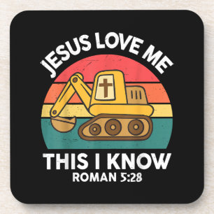 Posavasos Jesús Me Ama Esto Lo Conozco Excavador Cristiano