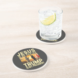 Posavasos Jesús Trump - Jesús Es Mi Señor Salvador