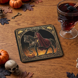 Posavasos Jinete sin Cabeza Sleepy Hollow Dorado Ornate Negr