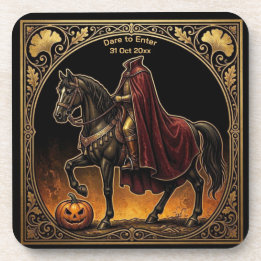 Posavasos Jinete sin Cabeza Sleepy Hollow Dorado Ornate Negr