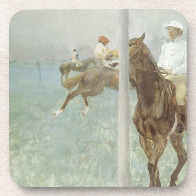 Posavasos Jinetes antes de la carrera por Edgar Degas (Frente)