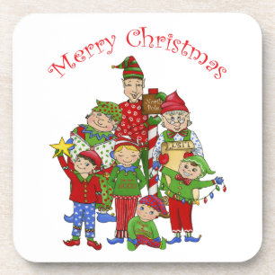 Posavasos Jingle Elves (Set one)