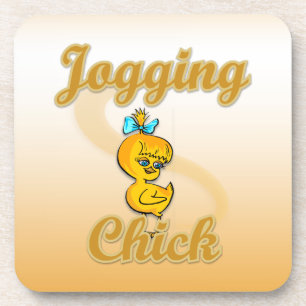 Posavasos Jogging Chick