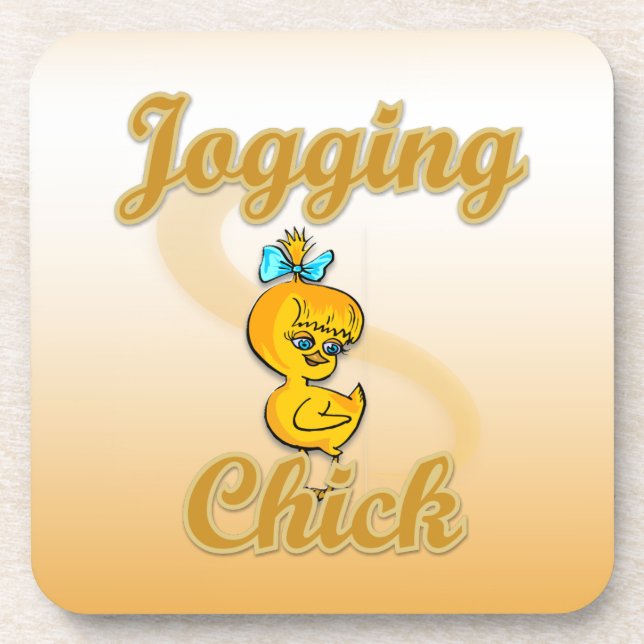 Posavasos Jogging Chick (Frente)