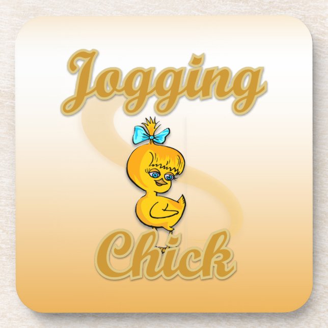 Posavasos Jogging Chick (Frente)