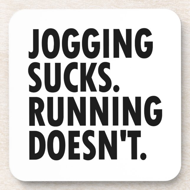 Posavasos Jogging Sucks. Correr no. (Frente)