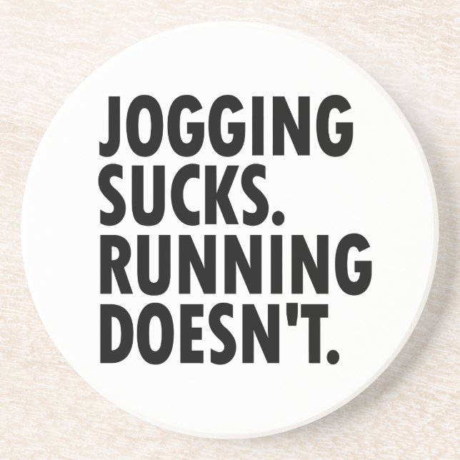Posavasos Jogging Sucks. Correr no. (Frente)