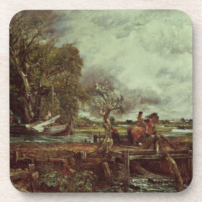 Posavasos John Constable el | el caballo del salto, c.1825 (Frente)