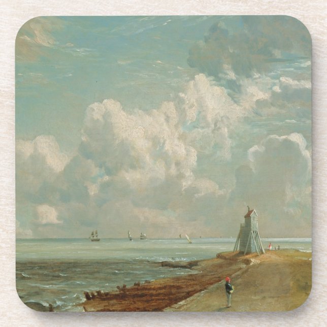 Posavasos John Constable| Harwich, el faro bajo y B (Frente)