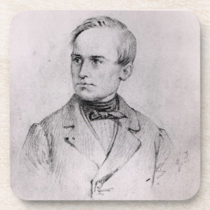 Posavasos José Mazzini (1805-72) 1830 (carbón de leña) (b/w