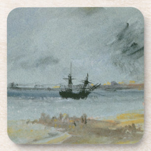 Posavasos Joseph Mallord William Turner Barco en tierra, Br