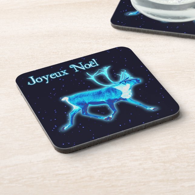 Posavasos Joyeux Noё l - Blue Caribou (Reno) (Lado Izquierdo)