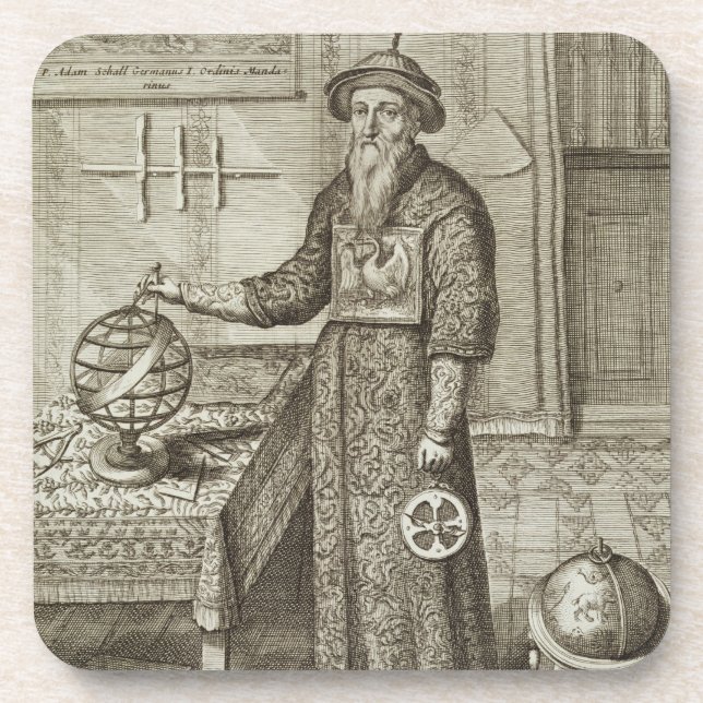 Posavasos Juan Adán Schall von Bell (1591-1666) de 'Chin (Frente)