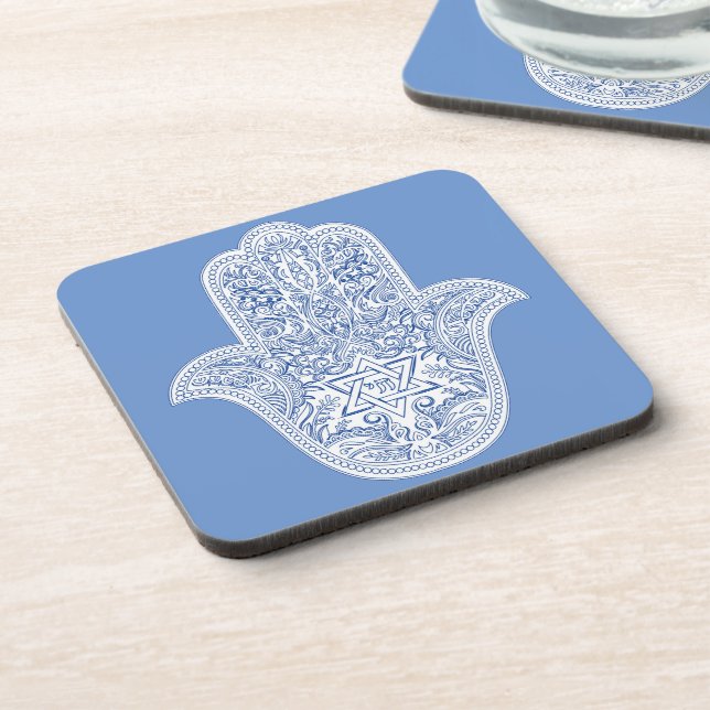 Posavasos Judaica - Hamsa Bebe Coasters - Regalos (Lado Izquierdo)