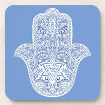 Judaica - Hamsa Bebe Coasters - Regalos