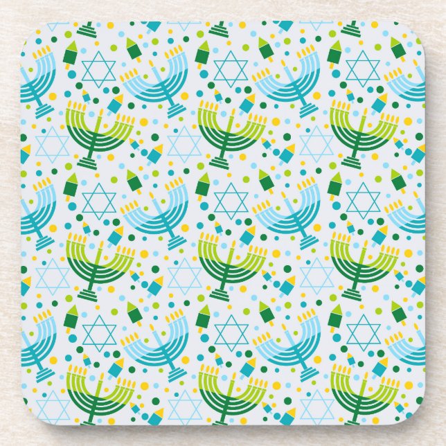 Posavasos Judaica - Juego de seis tiras de bebidas - Softwar (Frente)