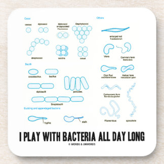 Posavasos Juego con las bacterias todo el día (la