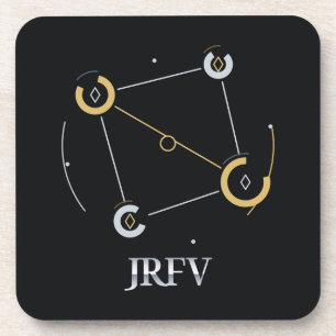 Posavasos Juego de 6 diales de constelación JRFV