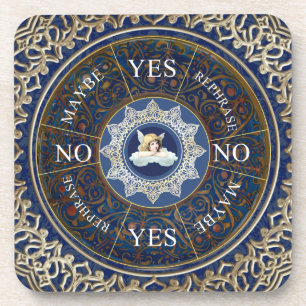 Posavasos Juego de adivinación Ángel Azul del tablero del pe