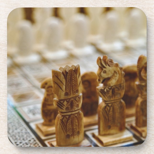 Posavasos Juego de ajedrez en venta, Khan el Khalili Bazaar, (Frente)