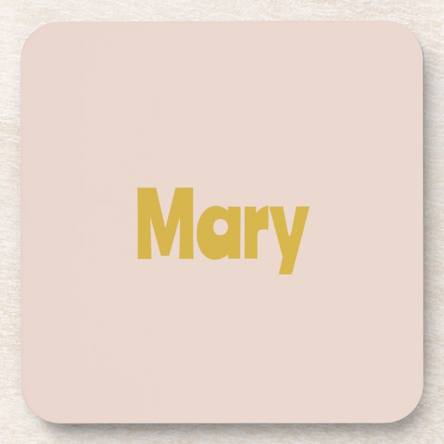 Posavasos Juego de Astras Plásticas Beige Gold Mary (Frente)