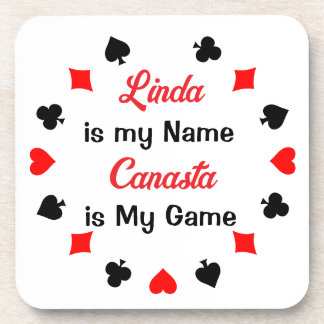 Posavasos Juego de Cartas Canasta Personalizado