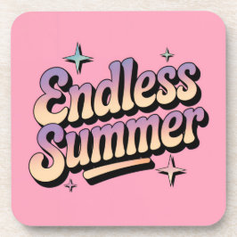 Posavasos Juego de escayas de guiones de verano sin fin