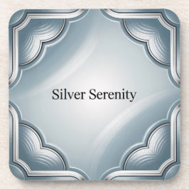 Posavasos Juego de escayola de plástico azul de Serenity Sil