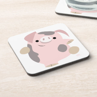 Posavasos Juego de gallos de cerdo de baile de Personalizado