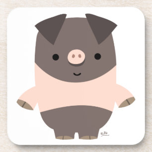 Posavasos Juego de gallos de cerdo Personalizados fuertes