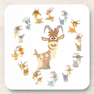 Posavasos Juego de gallos de Personalizado lindo Goat Mandal