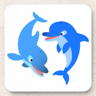 Posavasos Juego de maestras de delfines de Personalizado de