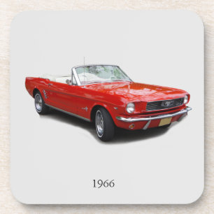 Posavasos Juego de montaña rusa 1966 Red Convertible