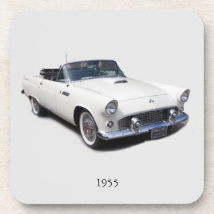 Posavasos Juego de montaña rusa blanca convertible de 1955