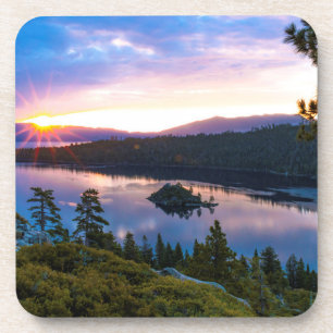 Posavasos Juego de montaña rusa de recuerdos de Emerald Bay