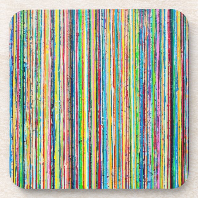 Posavasos Juego de rollos arcoiris de 6 tiras (Frente)