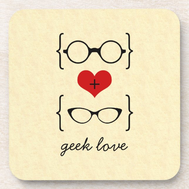 Posavasos Juego De Semillas De Gafas Geeky (Frente)