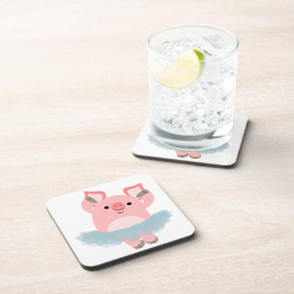 Posavasos Juego de tiras de cerdo de Ballerina Personalizado