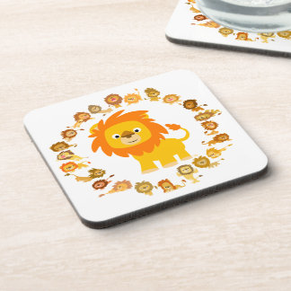 Posavasos Juego de tiras de Personalizado Lion Mandala