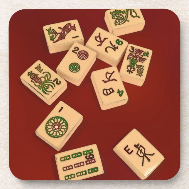 Posavasos Juego del Mah Jongg (Frente)