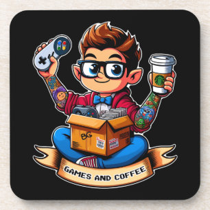 Posavasos Juegos y geek de café