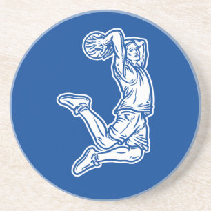 Posavasos Jugador de baloncesto haciendo el diseño de la luz