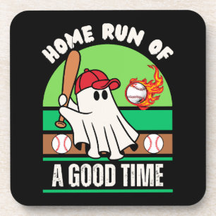 Posavasos Jugador de béisbol fantasma de Halloween