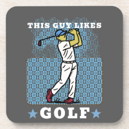 Posavasos jugador de golf