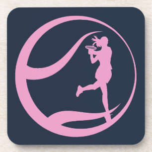 Posavasos Jugadora de Tenis Femenina