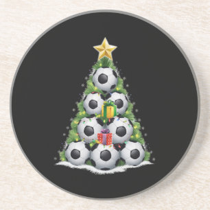 Posavasos Jugadores de navidad de fútbol niños