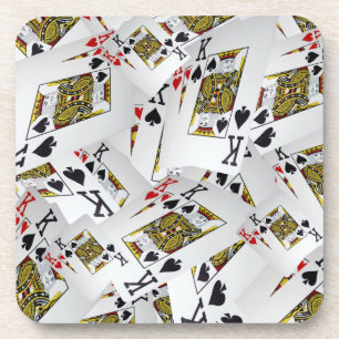 Posavasos Jugando Cartas Reyes en capas, Astras