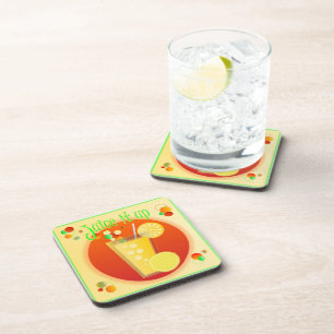 Posavasos Jugo con la montaña rusa de cócteles