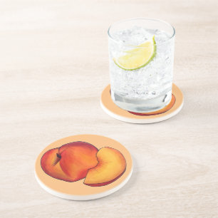 Posavasos Juicy Ripe Summer Peach Peaches Stone Fruto