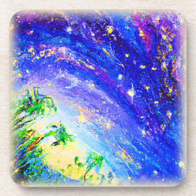 Posavasos Jungla bailarina colorida en el cielo. ¡Hazte con  (Frente)